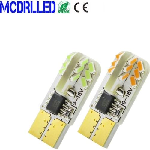 6 Pcs New T10 Led Canbus W5w 194 Led Auto Lamp For Car Parking Light Clearance Dome Reading Interior Trunk Lamp 6500k White