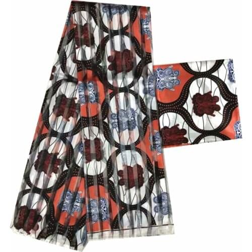 African silk fabric for dress african fabric Organza silk pattern High quality 2019 digital printed satin silk fabric