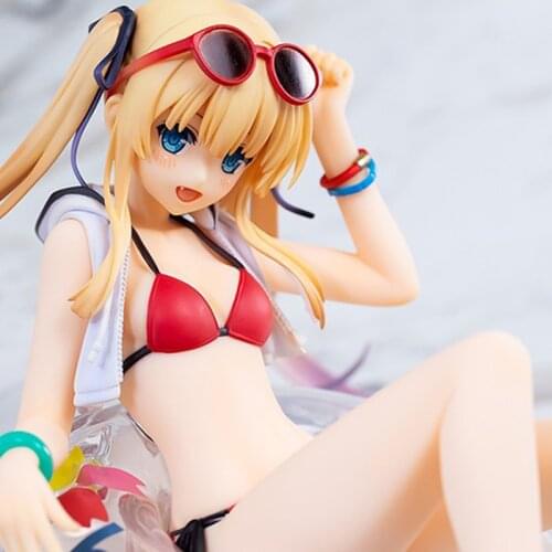 Anime Figurine Eriri Swimsuit Saenai Heroine No Sodate-kata Sexy Girl Kawaii Action Figure Cartoon Model Toy Doll Decoration