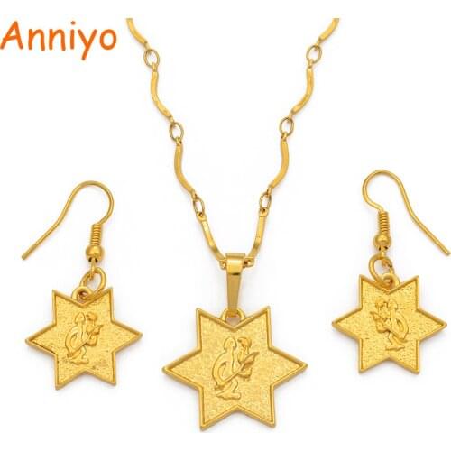 Anniyo Gold Color Small Pendant Necklaces for Womens,Papua New Guinea Jewellery PNG National Itmes #101806