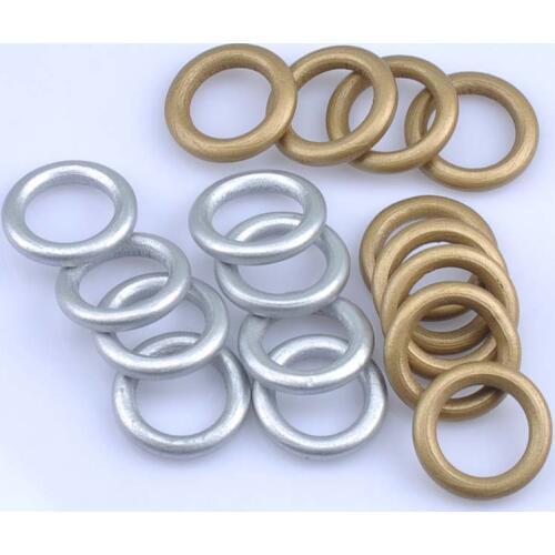 20pcs Gold Silver Large Wooden Ring - 1.26 inch diameter 32mm - Great for Jewelry, Teethers, Rings Toss Games and More MT1478X