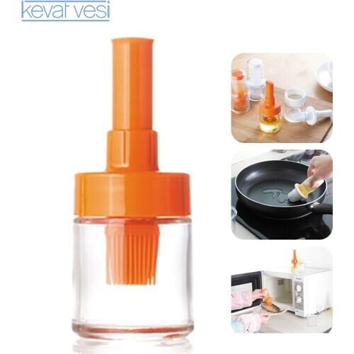 Oil Bottle Brush High Temperature Squeeze Bottle Baking Barbecue Tool Household Food Grade Seasoning Brush Kitchen Gadgets