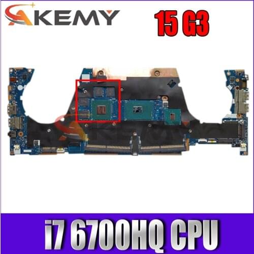 For HP LA-C401P ZBook 15 G3 laptop motherboard 840931-501 840931-001 CPU I7 6700HQ N16P-Q1-A2 2G 100% Test OK