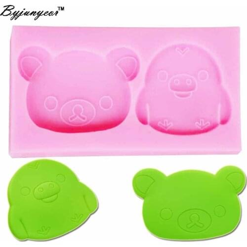 Epoxy UV Resin Penguin Giant Panda Silicone Fondant 3D Cake Mold Cupcake Jelly Candy Chocolate Decoration Baking Tool M851