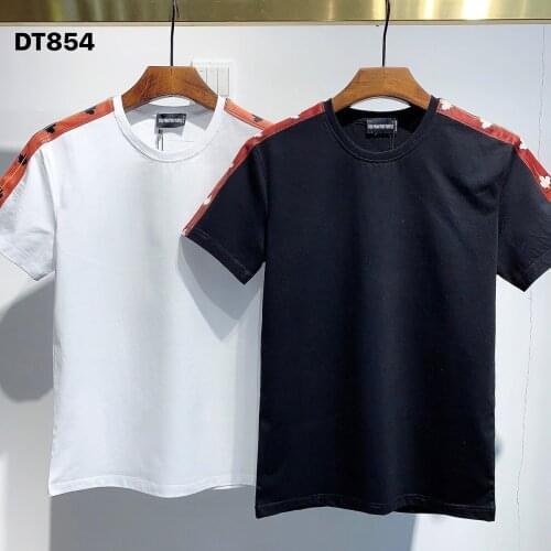 DSQ PHANTOM TURTLE 2021summer new t-shirt men fashion print 100% cotton tees breathable quality tees DT854