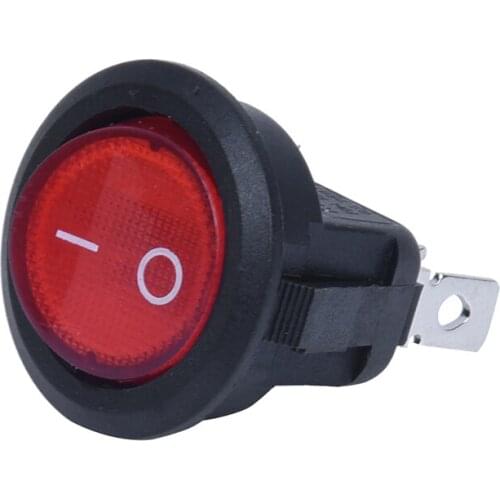 GTBL Rocker Switch Bipolar ON OFF Red 3 Pins 220V