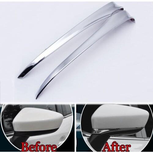 Chrome ABS Car Rearview Door Side Mirror Cover Trim Molding For 2014-2016 Mazda 6 Atenza