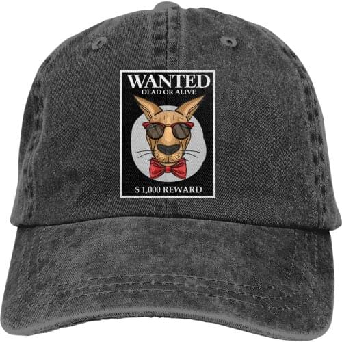 Kangaroo Wanted Australia Melbourn Baseball Cap cowboy hat Peaked cap Cowboy Bebop Hats Men and women hats