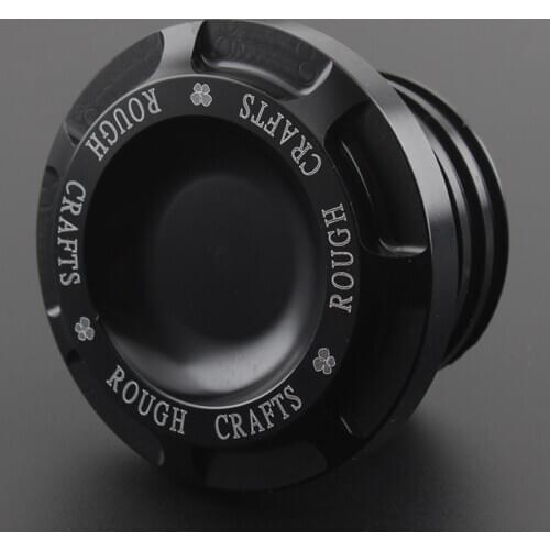 Motorcycle Chrome black Skull Fuel Gas Tank Oil Cap Rough Crafts Fits for 1996-2014 Harley Sportster Dyna Accessories