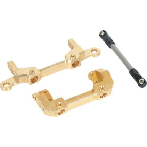 Brass Front & Rear Bumper Body Mount Front Servo Base Rear Body Post Mounts for 1/10 RC Crawler Axial SCX10 III AX103007