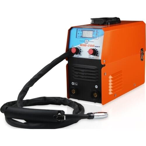 Mini MIG-200 AC220V IGBT MIG Welder MMA TIG 1 Phase Gasless Welding Machine Welding Equipment Soldering Tool