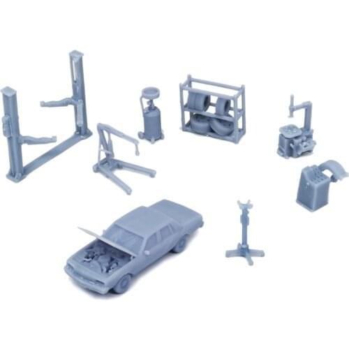 Outland Models Railway Scenery Car Maintenance Accessories Set 1:220 Z Scale