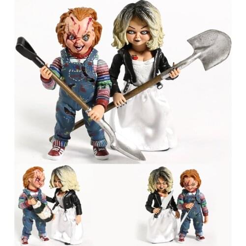 NECA Bride Of Chucky Ultimate Chucky Tiffany 4" Action Figure Collection