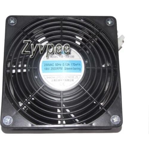AC Axial Cooling F2E-120S-230 FK6623.230 230V 0.12/0.10A 19/14W 2500/2700RPM Cabinet Filter 120mm Thermal Dissipation System