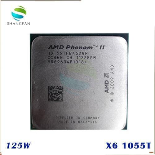 AMD Phenom X6 1055T X6-1055T 2.8GHz Six-Core CPU Processor HDT55TFBK6DGR 125W Socket AM3 938pin