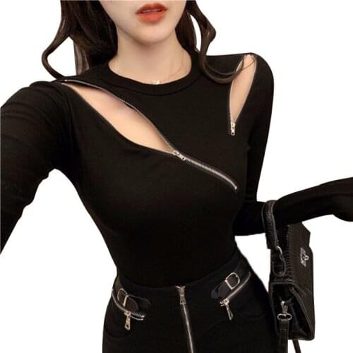 Py1068 2020 spring summer autumn new women fashion casual lady beautiful nice Tops woman female OL women black top