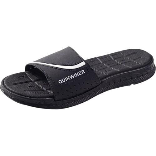 2021 Summer New Thick Bottom Fashion Flip Flops Men Outdoor Sandy Beach Chic Slippers for Male All-match Non-slip Mens Slippers