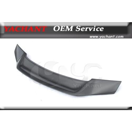 Car Styling Carbon Fiber CF Matte Finish Rear Spoiler Fit For 08-13 Mercedes Benz W204 Sedan C Class CLS-RNT Style Trunk Spoiler