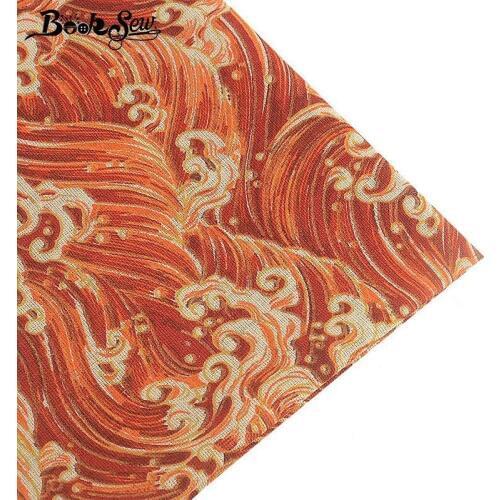 Booksew Canvas Fabric Red Cotton Linen Fabric Meters Sewing Tissu Ankara DIY Sofa Cushion Tablecloth Bag Curtain Cabas Home Tela
