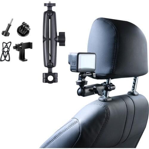 Universal Car Holder Mount Car Back Seat Head Rest Tablet Holder Action Cameras Shoot Clip Holder For Ipad Phone Accessories