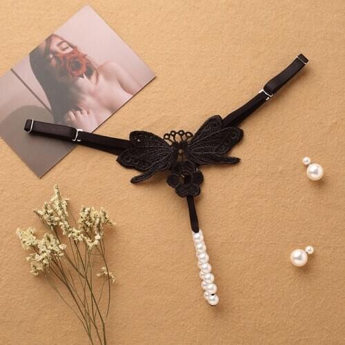 Hot Sale Beading Sex Lingerie G-String Women 's Intimstes Sexy Panties Thong Underwear