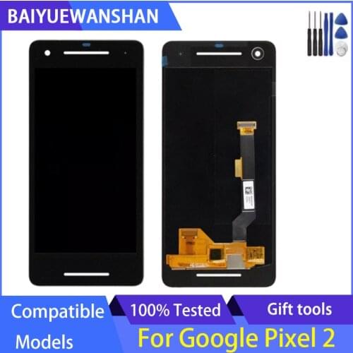 5.0" AMOLED For Google Pixel 2 Lcd Display Screen Touch Glass Digitizer Assembly Parts for Pixel2 Lcd
