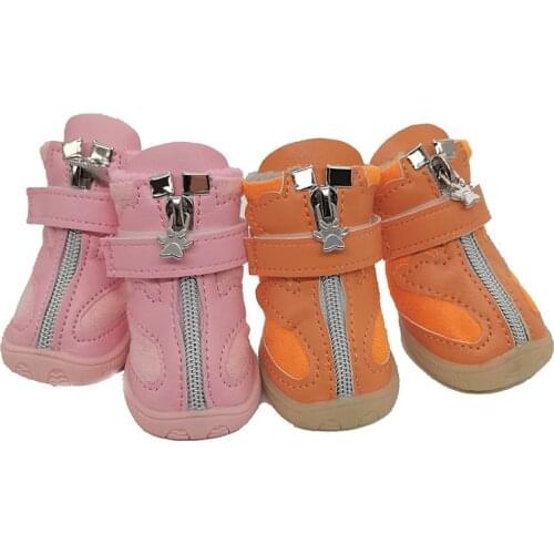 Winter Warm Dog Boots Waterproof Shoes For Dogs with Anti-Slip Sole Outdoor Dog Paw Protective Cover Pet Supplies Dog Products