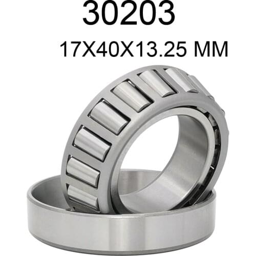 Metric shaft 30203 tapered roller bearing size 17X40X13.25 mm