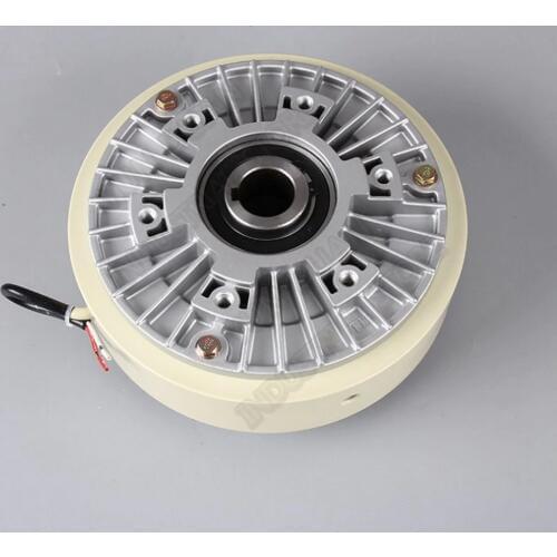 200Nm 20kg DC 24V Hollow Shaft 1000RPM Magnetic Powder Brake Unwinding For Tension Control Continuous Sliding Simulated Load