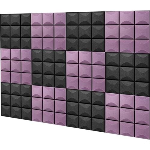 HOT 12Pcs Acoustic Soundproof Foam,Acoustic Panels Foam Tiles with High Density Cancelling Foam for Recording Studio