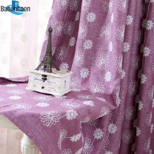 2019 Hot Sale New Blackout Curtains For Living Room Cotton Tulle For The Bedroom Embroidered Luxury Curtain