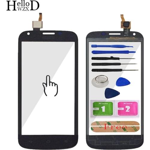 5.0'' Front Touch Screen Outer Glass For Huawei Ascend Y600 Touch Digitizer Panel Lens Sensor Flex Cable Part Tools Adhesive
