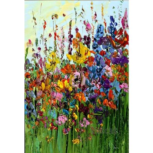 OSH DIY Diamond Painting Landscape Flowers Kit Full Drill Embroidery Scenery Mosaic Art Picture of Rhinestones Home Decor Gift