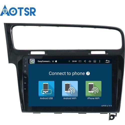 Aotsr Android 7.1 Car DVD player Multimedia GPS Navigation For VOLKSWAGEN VW GOLF 7 2013 2014 2015 2016 GPS Navigation 1 Din