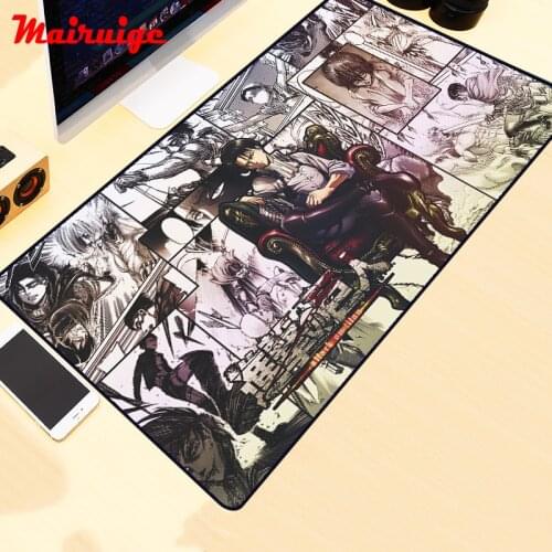 90x40 Large Attack on Titans Mouse Pad Computer Keyboard Table Mat Anime Desk Mat XXL Mousepad Anime Desk Mat Gaming Accessories