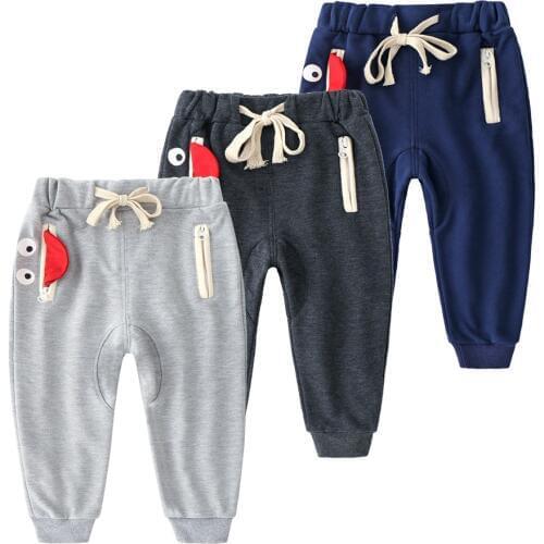 Spring Autumn New Children Boys Casual Pants Kids Cartoon Trousers Children Sport Loose Pants Baby Clothes Toddler Harem Pants