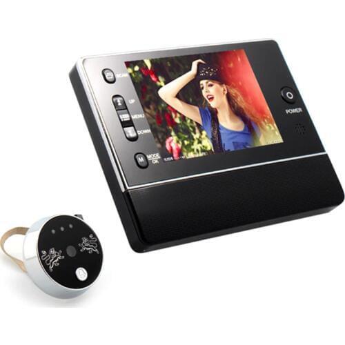 Worldwide 3.5 Digital Door Peephole Viewer Security LCD Peephole Door Viewer Sensor Monitor Peep Hole Viewer Camera Video DIY