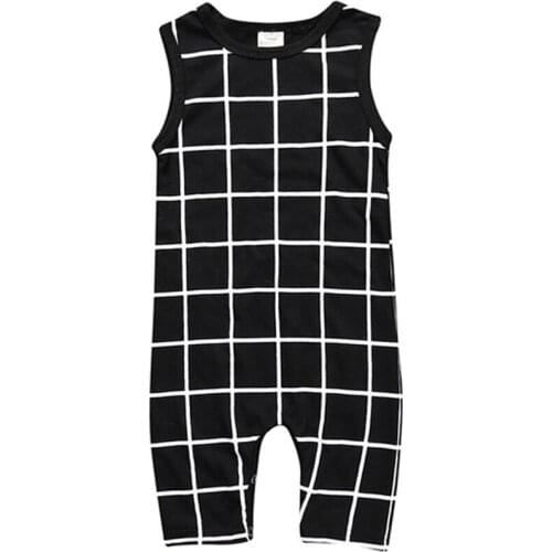 Childrens wear sleeveless jumpsuits lovely summer infant clothes male baby ha climb clothes thin