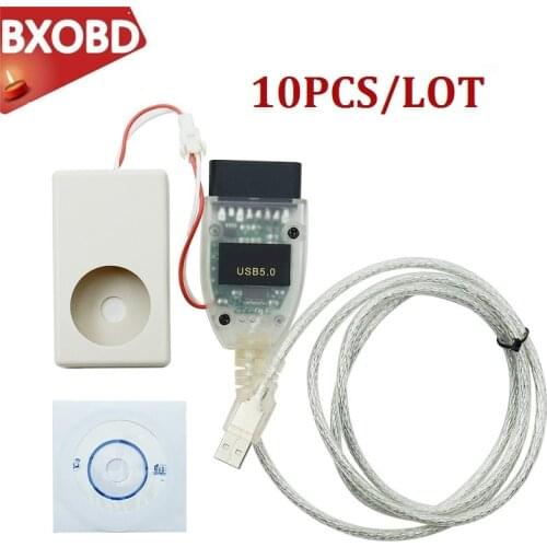 10PCS USB VAGtacho 5.0 Diagnostic Cable Vagtacho 5.0 VAG NEC MCU 24C32/24C64 TACHO USB Version V5.0 Immo Box Eeprom Programmer