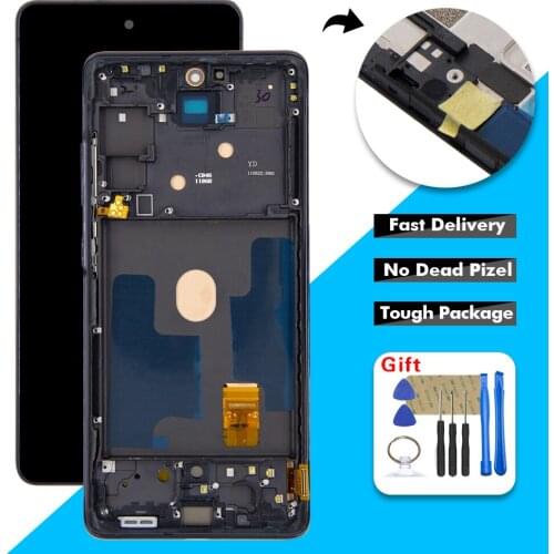 For AMOLED Samsung Galaxy S20 FE 5G SM-G781B G781B/DS G781U1 G7810 LCD Display Touch Screen Digitizer Assembly With Frame