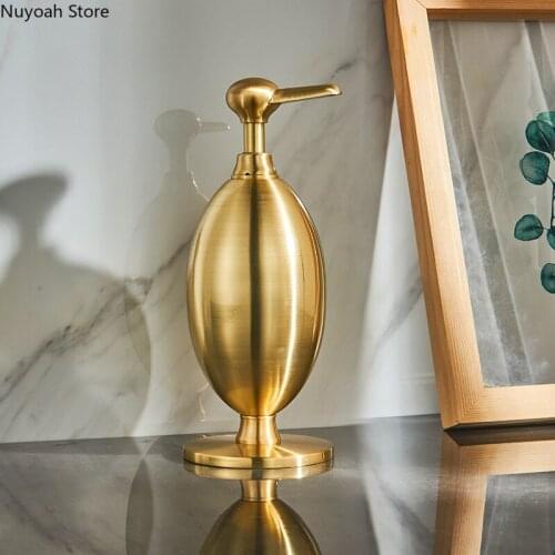 304 Stainless Steel Soap Dispenser Desktop Retro Metal Press Manual Hand Sanitizer Bottle 350ml Household Bathroom Accessories