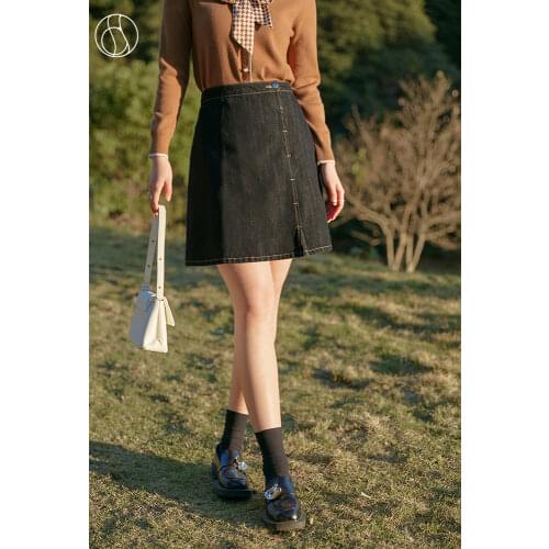 DUSHU Denim Skirts For Women
