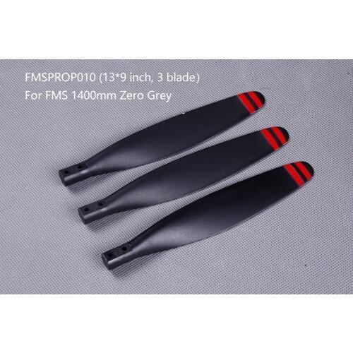 FMS 1400mm 1.4m ZERO Grey Propeller 13*9 3 blade FMSPROP010 RC Airplane Hobby Model Plane Aircraft Spare Part