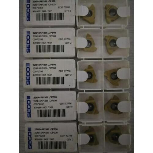 2PCS CARBIDE INSERT 22NR4API386，CP500