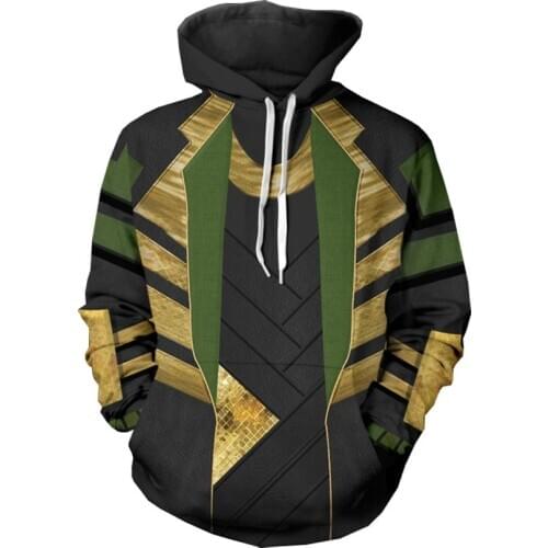 The Aveng Cosplay Costume Loki Laufeyson Hoodies Halloween Cosplay Leon Scott Kennedy Jacket Sweater Zipper Clothing