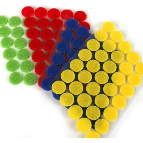 100Pair Velcros Adhesive Self Adhesive Fastener Tape Hooks and Loops Magic Tape Dots Sticker Velcros Nylon Home Klitterband Glue