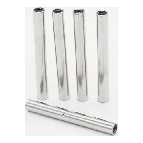 M4 lighting hollow screw nut 10-100mm height connector inner thread head steel pole ceiling DIY LED crystal light wall lamp