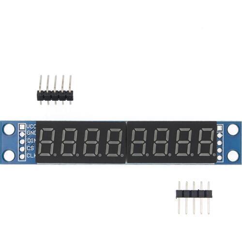 MAX7219 CWG 8-Digit Digital Tube Display Control Module Red Three IO