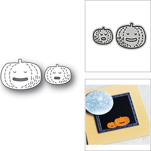 New Duo Sleeping Pumpkin Food 2020 Metal Cutting Dies for DIY Scrapbooking and Card Making Decorative Embossing Craft No Stamps