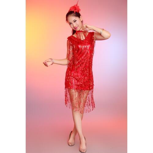 Adult/Children Latin Dance Dress Women/Girls Tassel Flower Dance Skirt For Samba/Ballroom Dancewear Sexy Plus Size Club Dresses